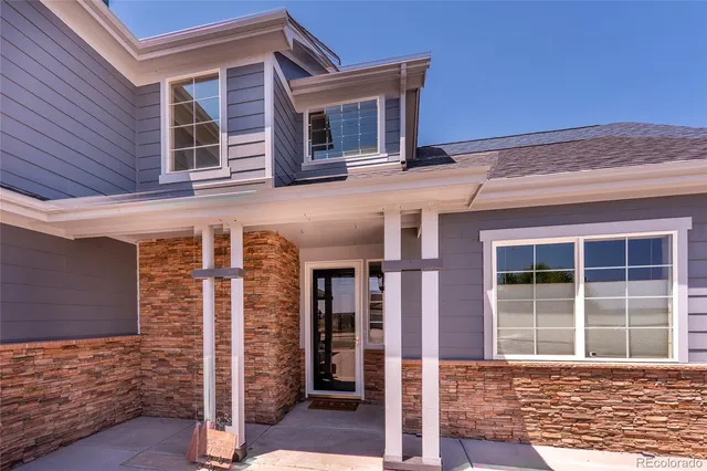 a front view of a house