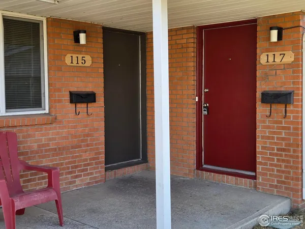 a view of front door of house