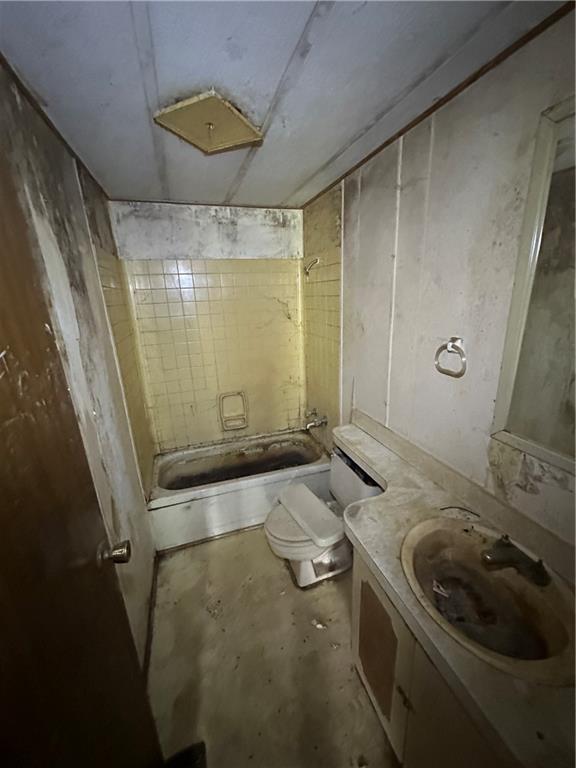 22 Howes Lane Fredericktown, PA 15333 - Photo 23 of 30 a bathroom with a sink a toilet and shower