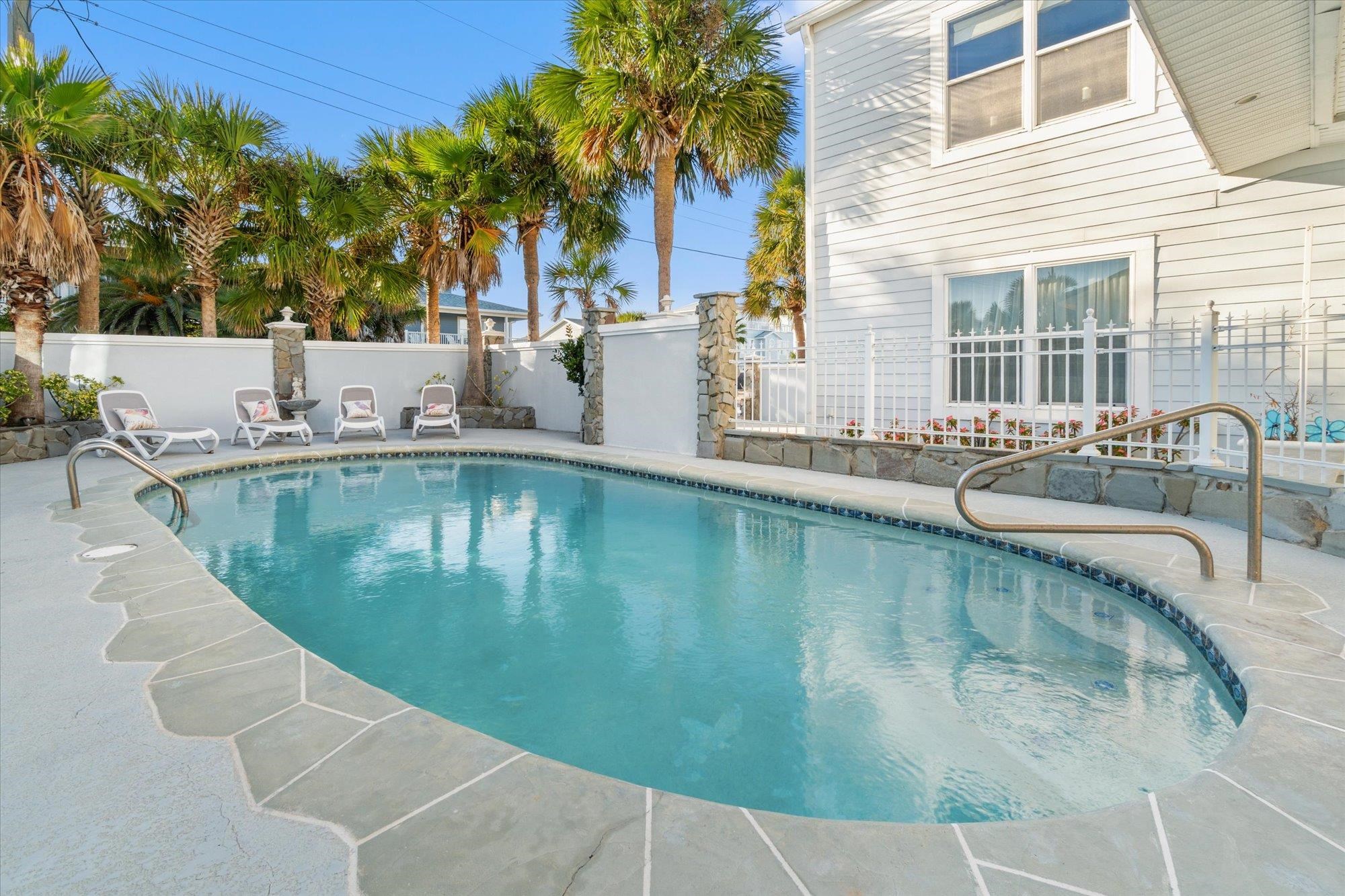 5042 Atlantic View St. Augustine, FL 32080 - Photo 44 of 72 View of pool featuring a patio and a fenced backyard