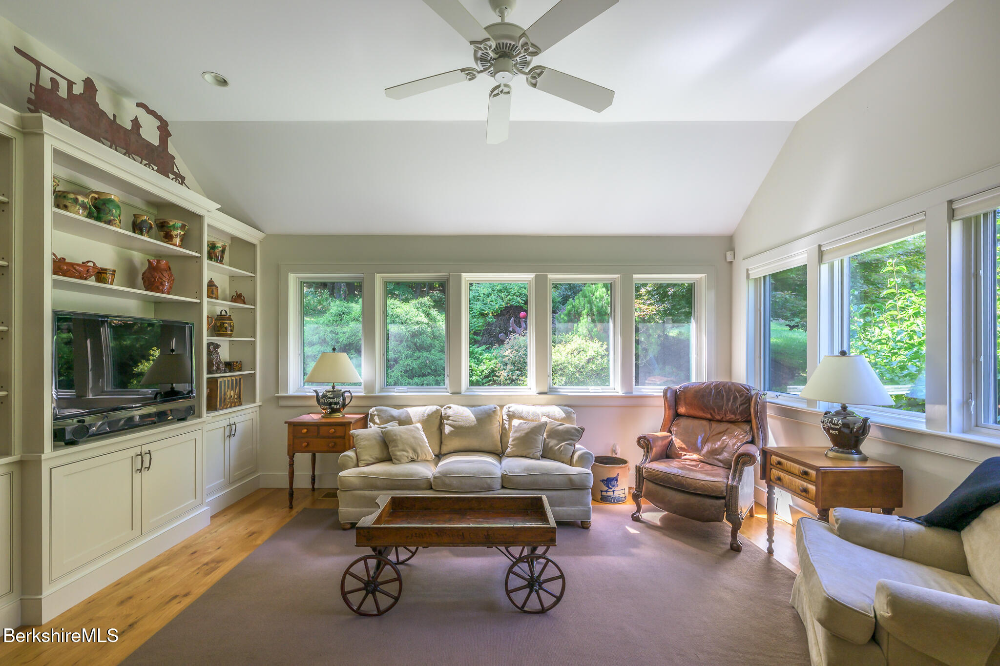 91 North Undermountain Road Egremont, MA 01230 - Photo 16 of 64 a living room with furniture and a flat screen tv