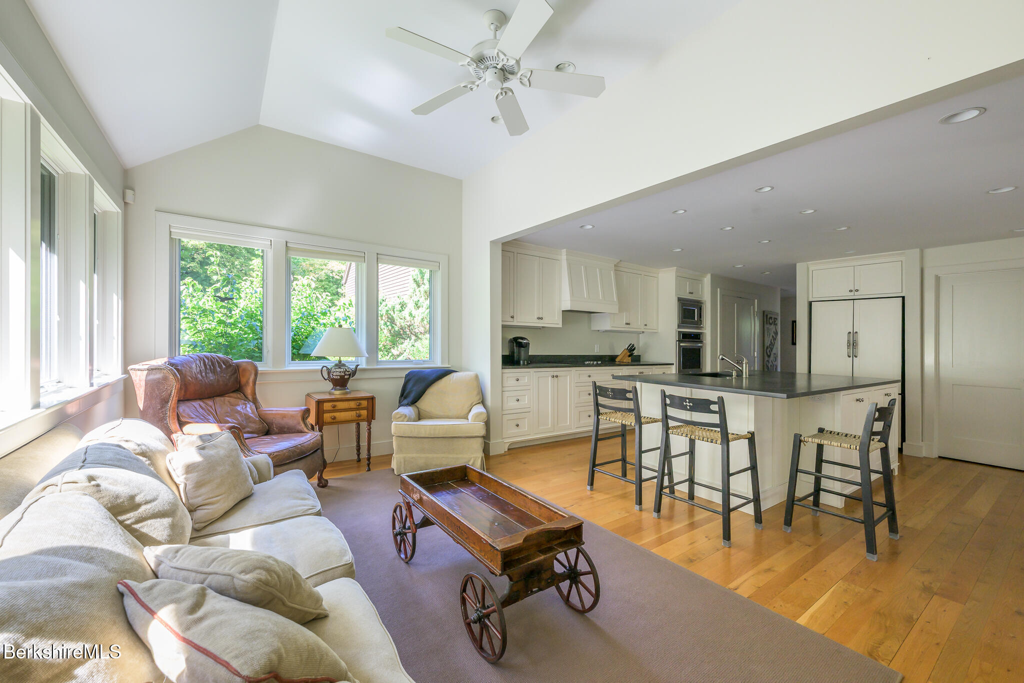 91 North Undermountain Road Egremont, MA 01230 - Photo 17 of 64 a living room with furniture and a large window