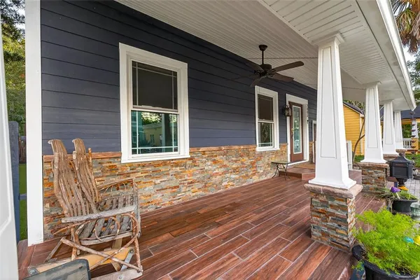 a view of a house with a patio