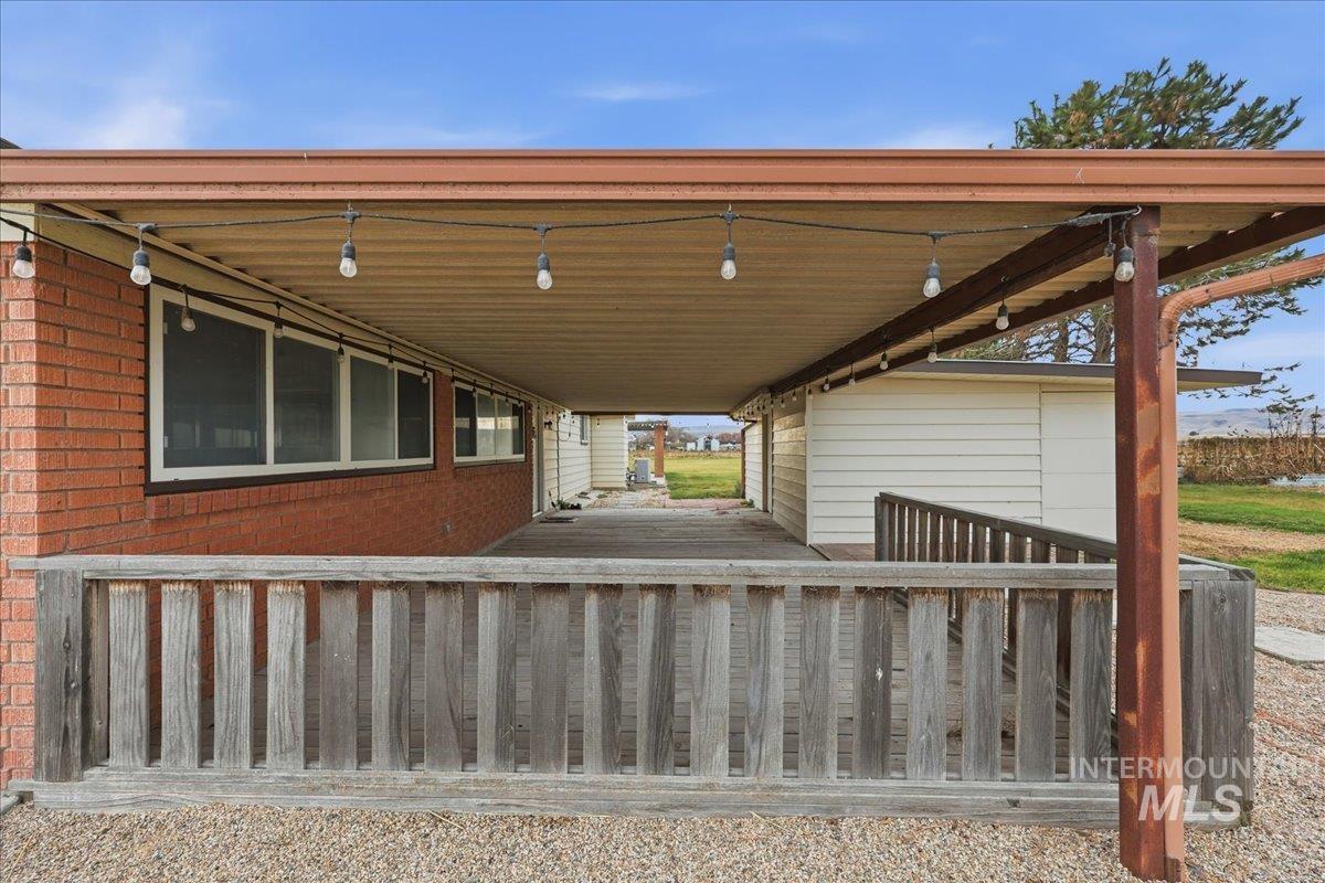 5405 Hogg Road Homedale, ID 83628 - Photo 26 of 29 View of patio / terrace featuring a wooden deck