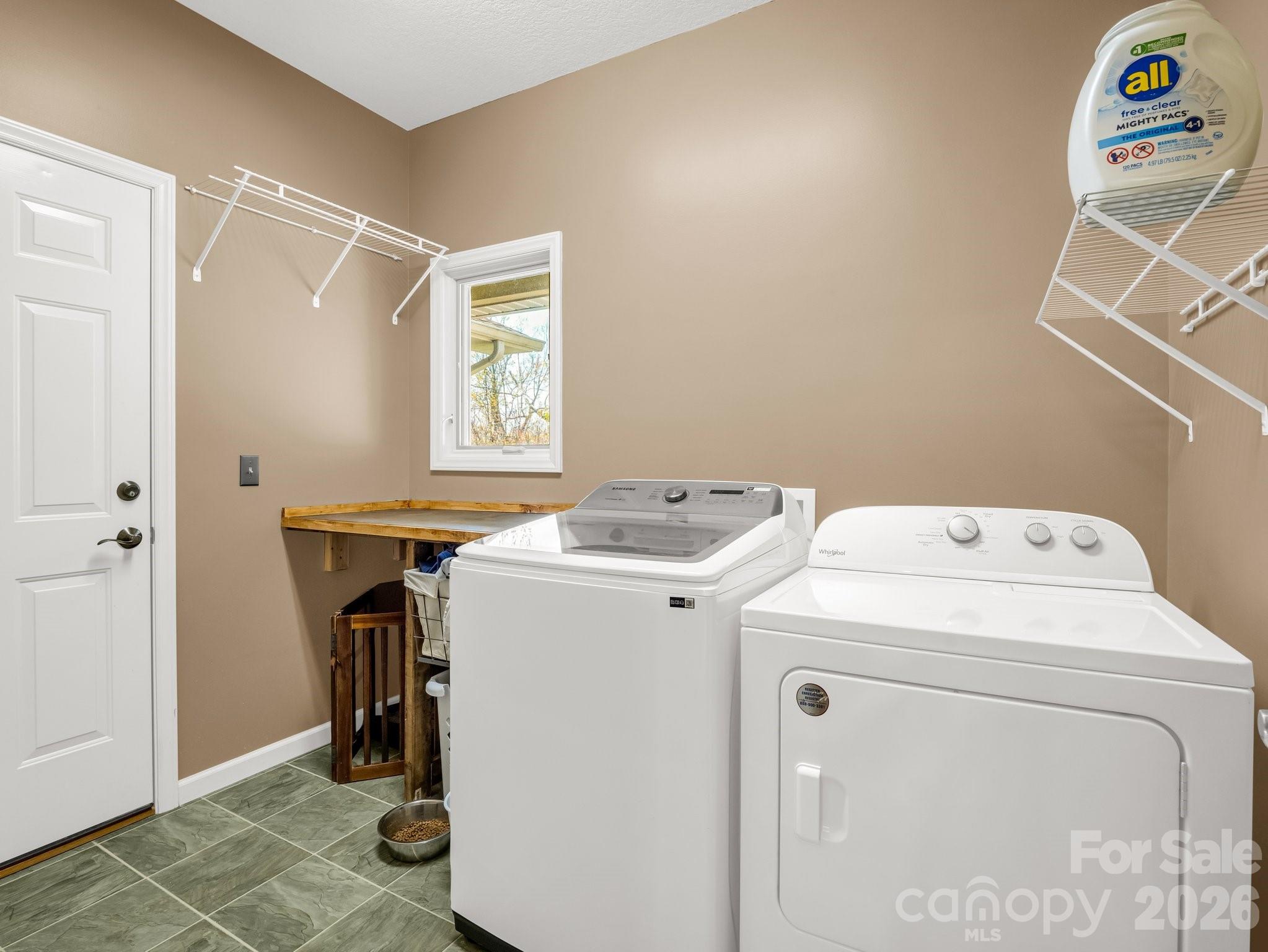 1424 Wolf Pen Road Old Fort, NC 28762 - Photo 21 of 45 a utility room with dryer and washer