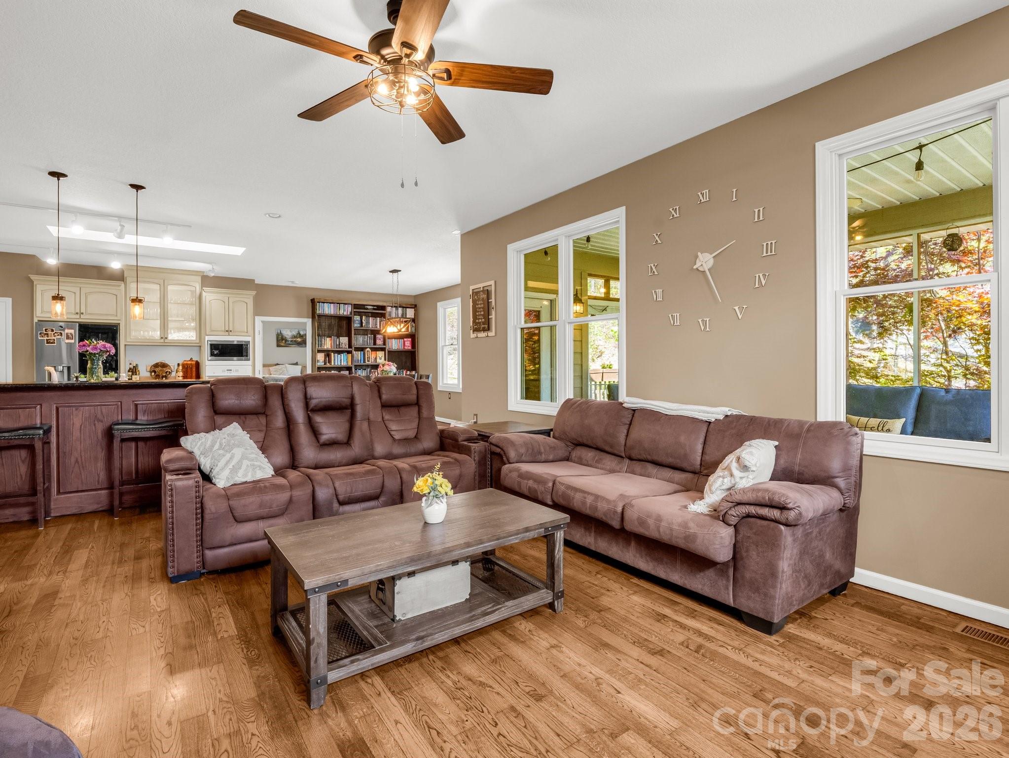 1424 Wolf Pen Road Old Fort, NC 28762 - Photo 6 of 45 a living room with furniture and a large window