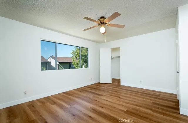 a view of small space with racks on the wall