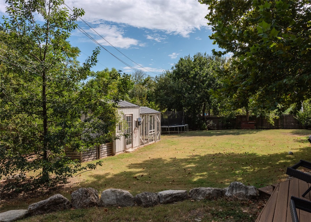 4203 Afton Lane Austin, TX 78744 - Photo 22 of 24 a view of a yard with an outdoor space