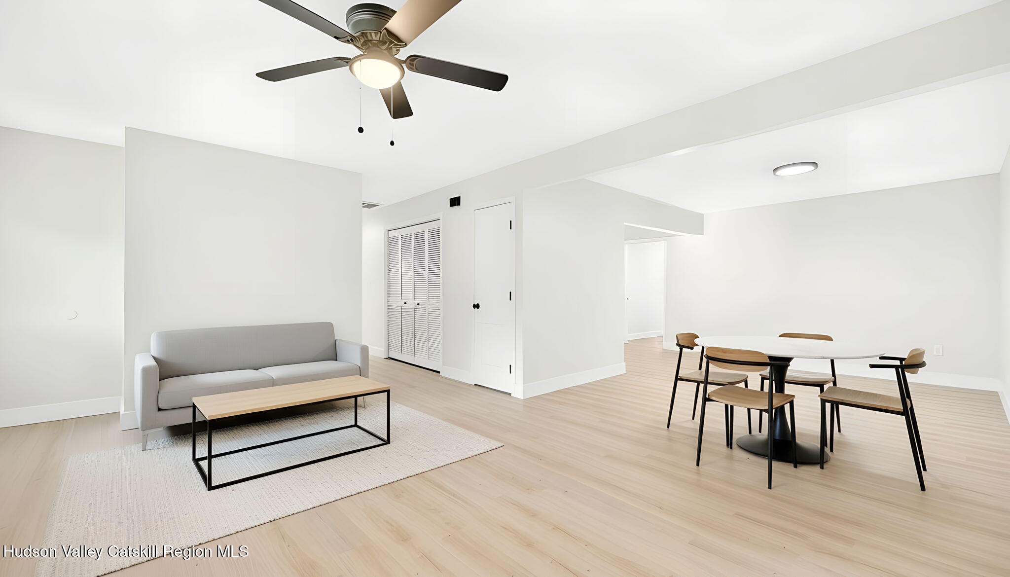 5 Lazy Brook Lane Woodstock, NY 12498 - Photo 3 of 35 living and dining 3 staging 1