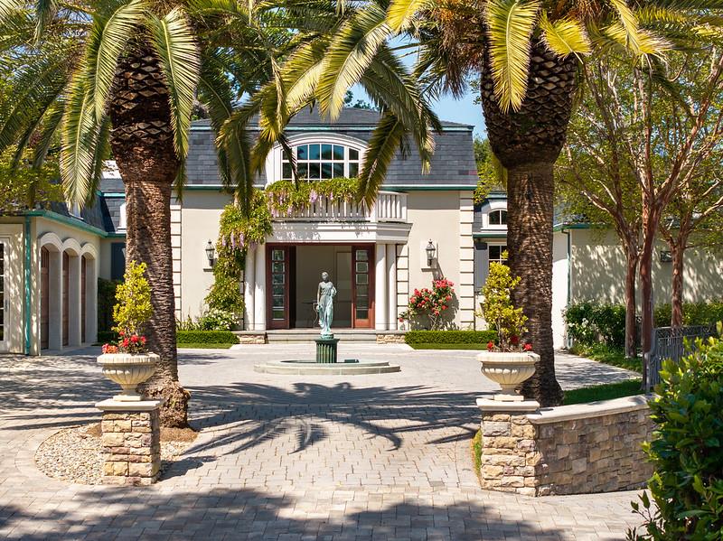 a view of a building with street view