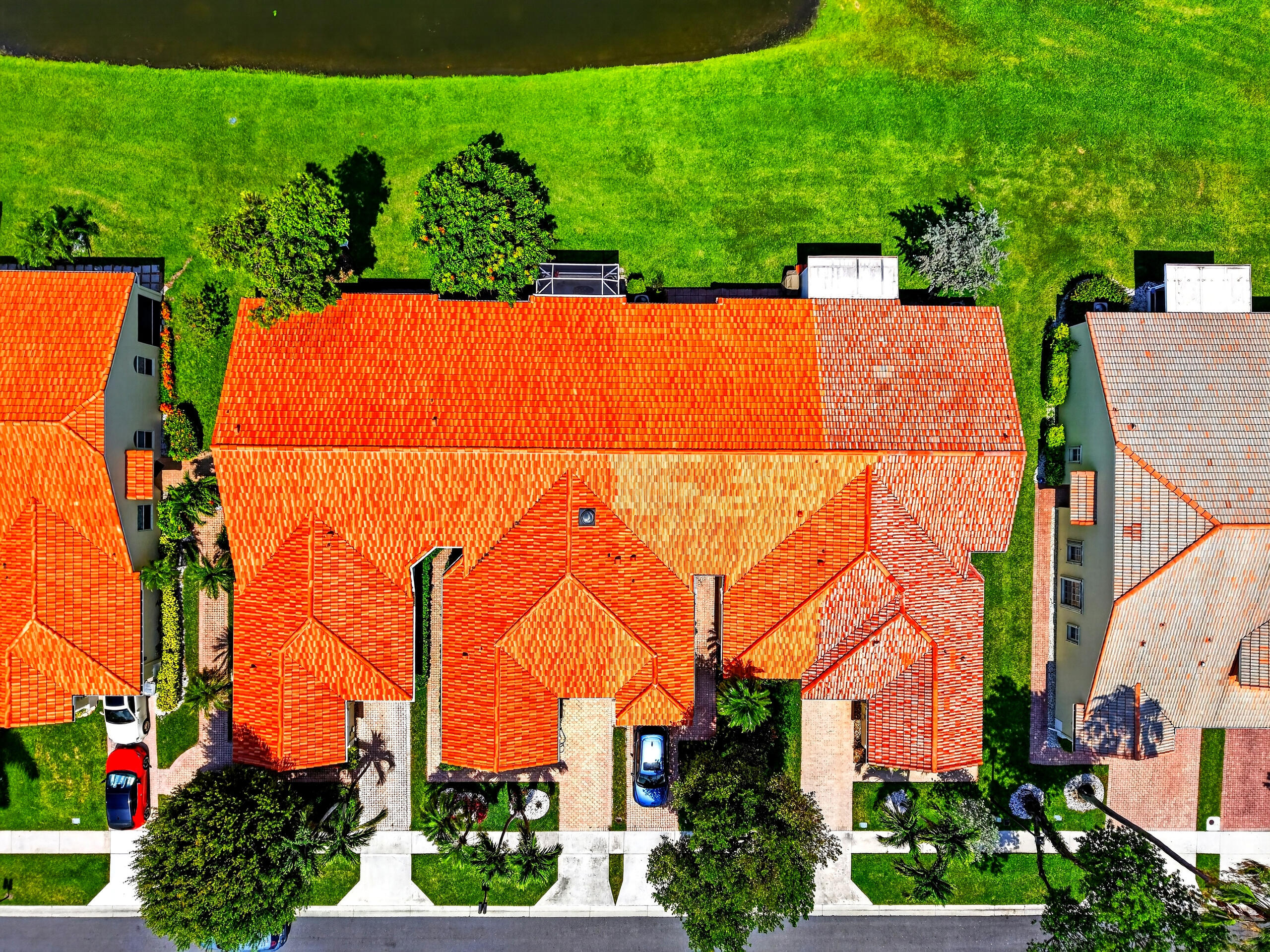 15340 Floral Club Road Delray Beach, FL 33484 - Photo 41 of 42 an aerial view of a house with a yard and lake view