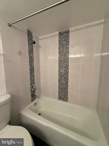 a bathroom with a toilet and a bathtub
