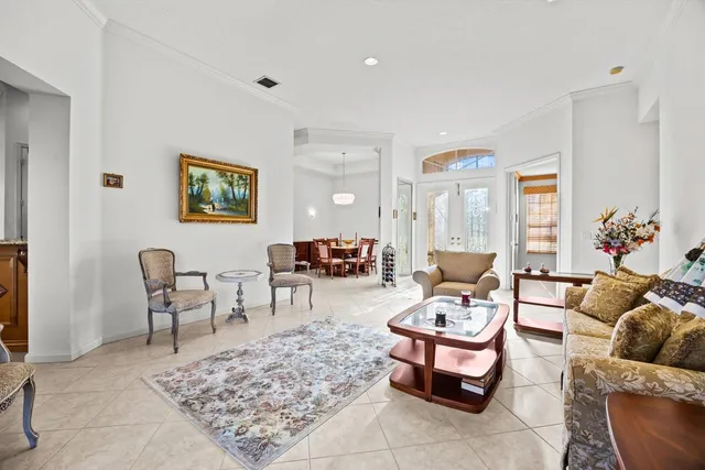 a view of a livingroom with furniture and window