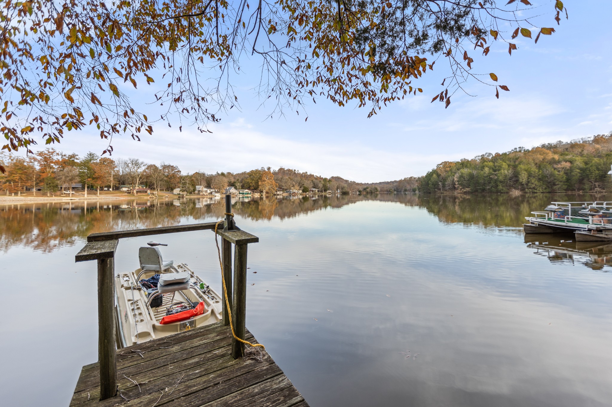 116 Lincoln Lake Road Kelso, TN 37348 - Photo 12 of 46 a view of a terrace with a bench