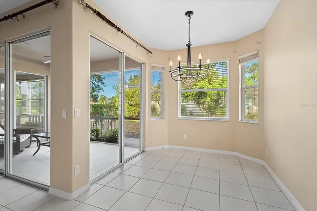 a view of an entryway with a window
