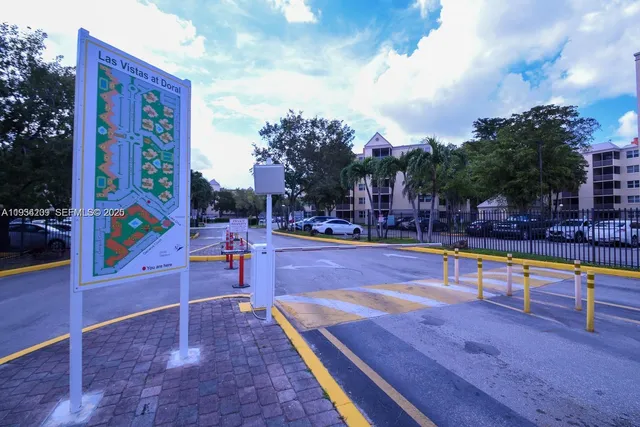 a swimming pool with outdoor seating
