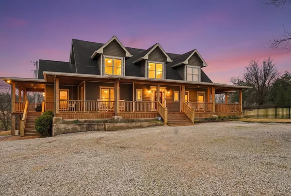 front view of a house with a small yard