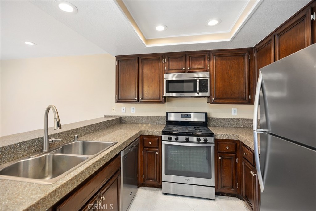 Kitchen had been remodeled with stainless steel appliances