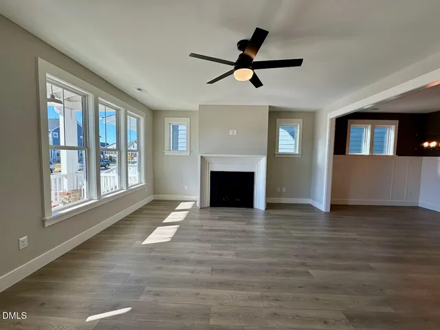 a view of a house with wooden floor