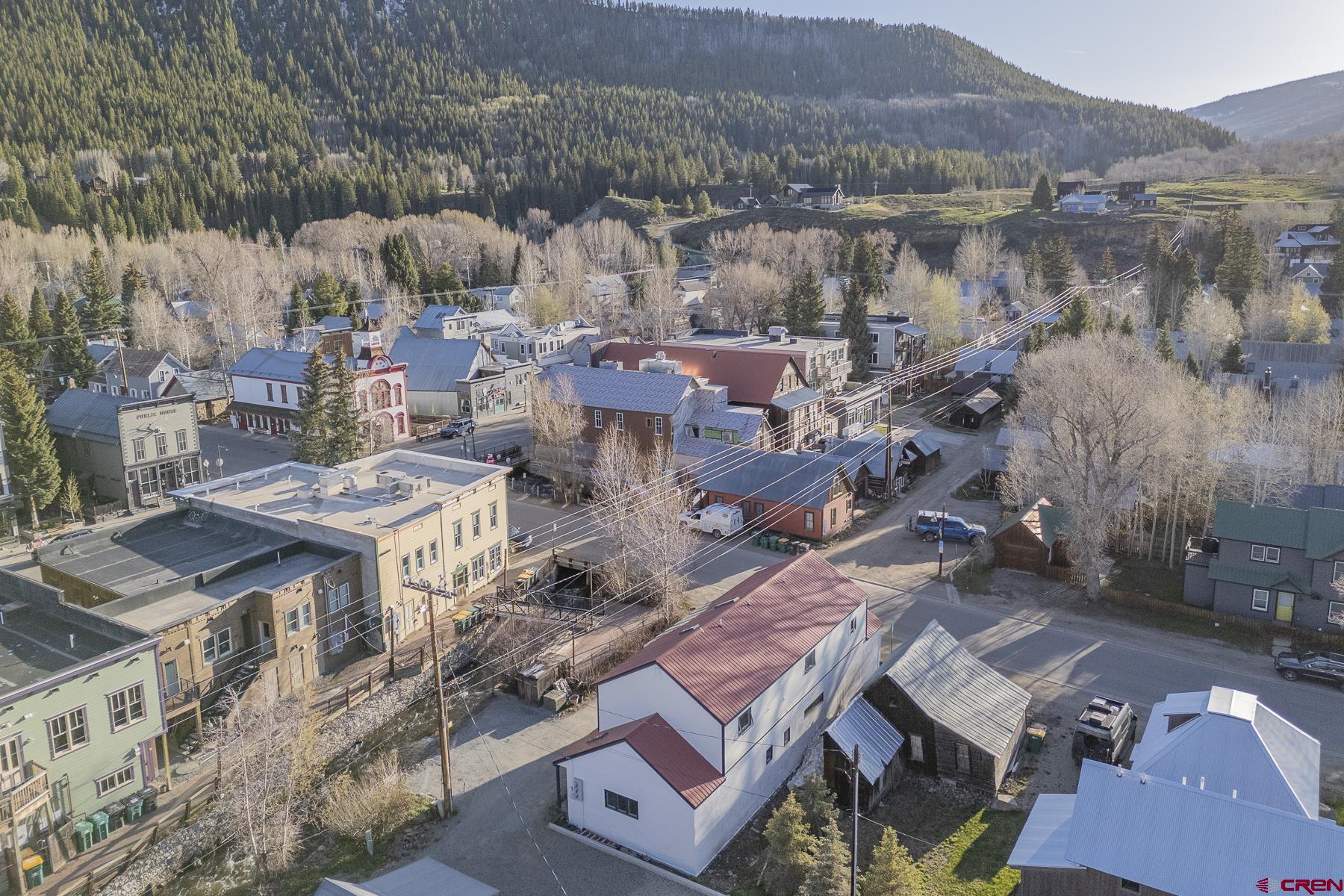 310 2nd Street Crested Butte, CO 81224 - Photo 37 of 42 an aerial view of a city with lots of residential buildings