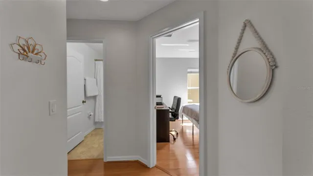 wooden floor in a gallery