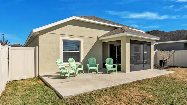 a view of a house with sitting area