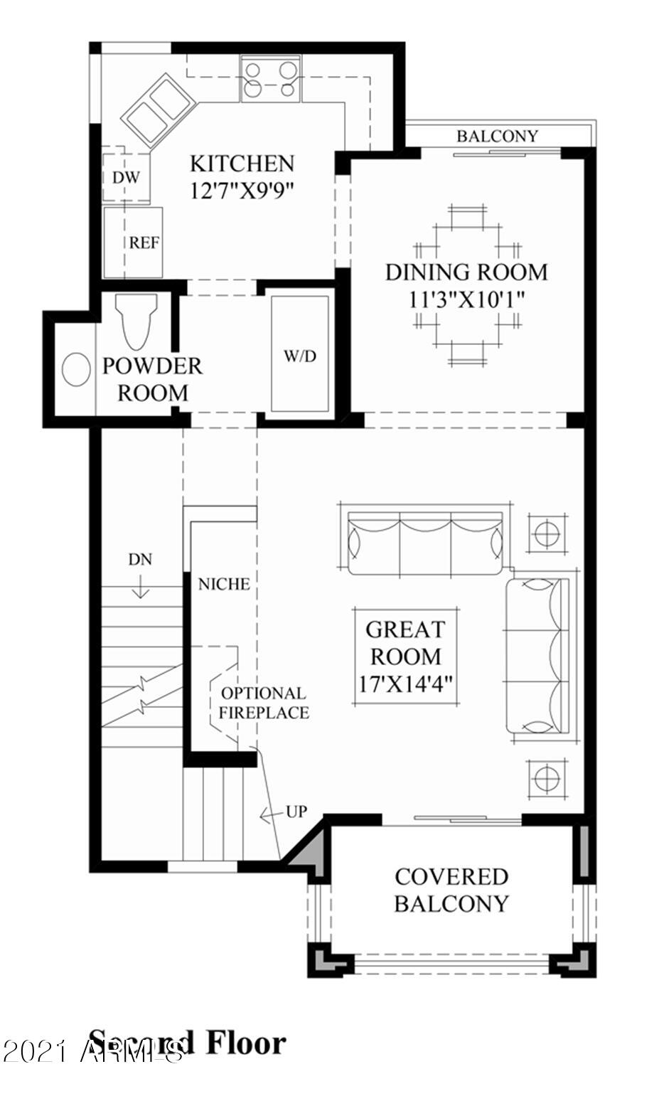 3935 East Rough Rider Road, Unit 1363 Phoenix, AZ 85050 - Photo 38 of 40 floorplan 2nd level