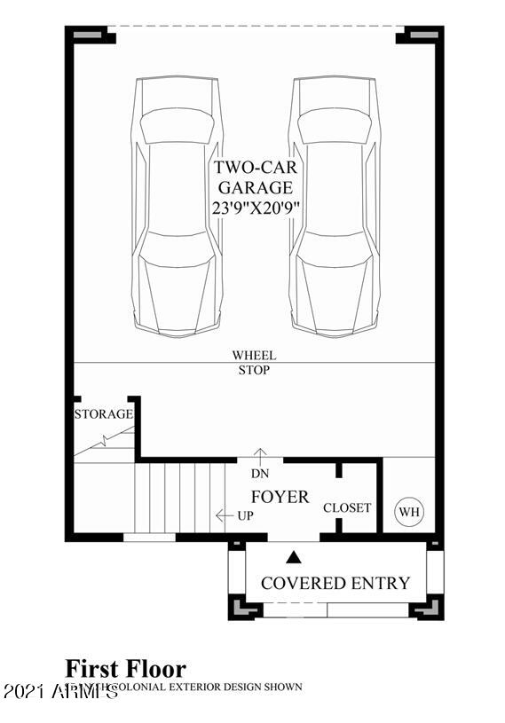 3935 East Rough Rider Road, Unit 1363 Phoenix, AZ 85050 - Photo 40 of 40 floorplan garage