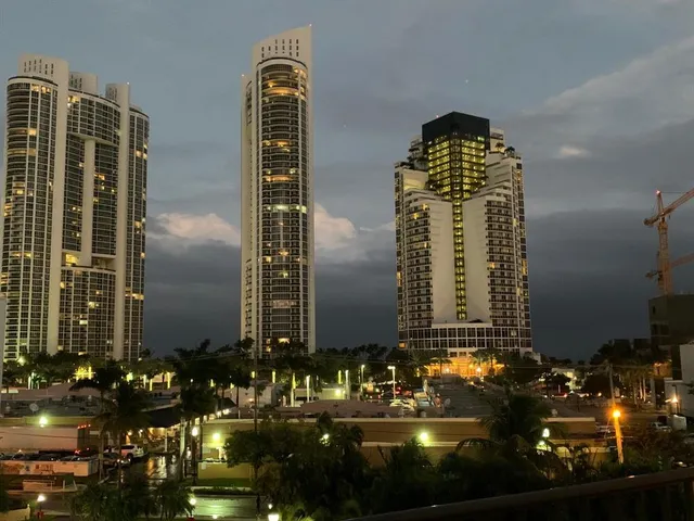 a view of a building with street view