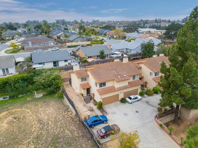an aerial view of multiple house