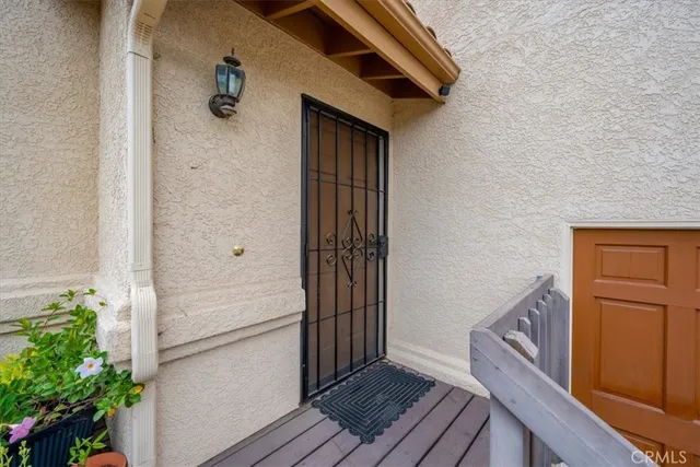 a view of a closet area