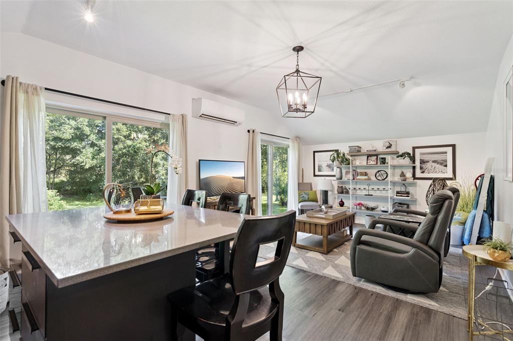 298 Lake Markham Road Sanford, FL 32771 - Photo 41 of 50 a view of a dining room with furniture window and outside view