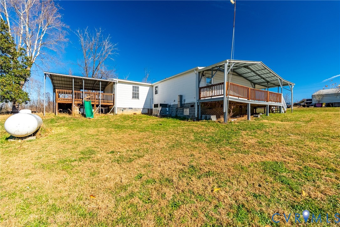 299 Arvin Store Road Keysville, VA 23947 - Photo 37 of 45 a view of a house with a big yard