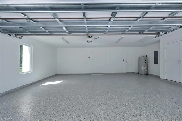 a view of a park with palm trees