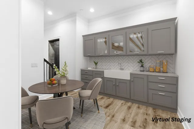 a view of swimming pool with outdoor seating and plants