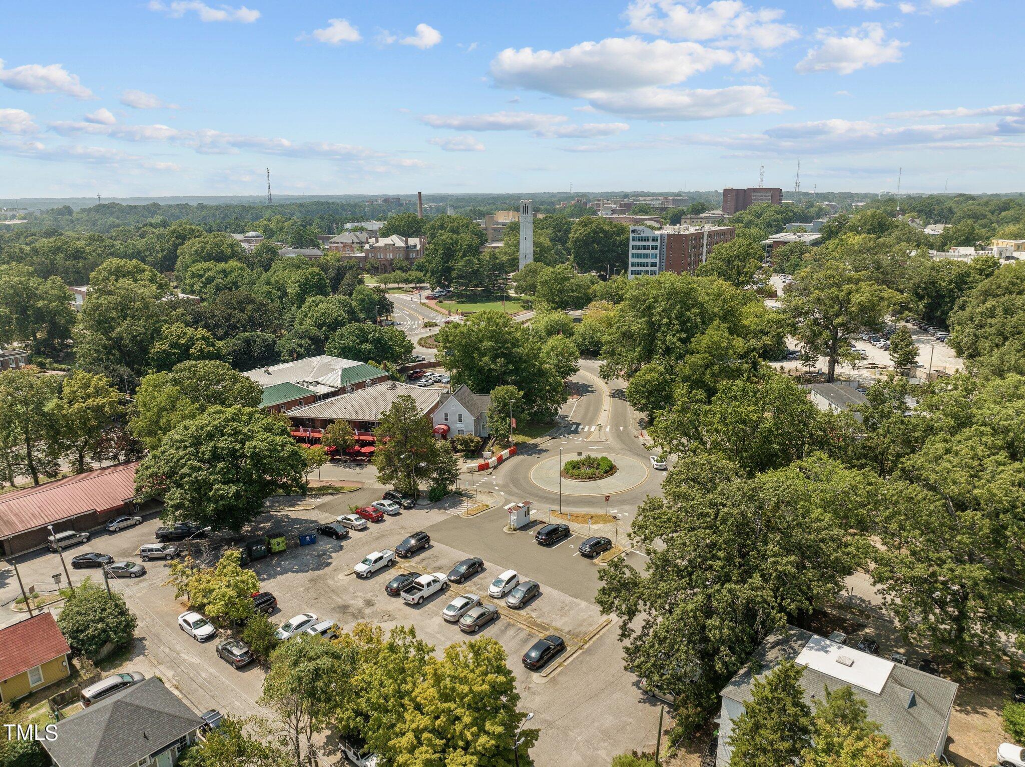 132 Woodburn Road Raleigh, NC 27605 - Photo 50 of 53 an aerial view of a city