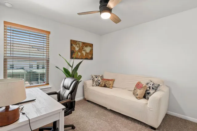 a view of living room and bathroom