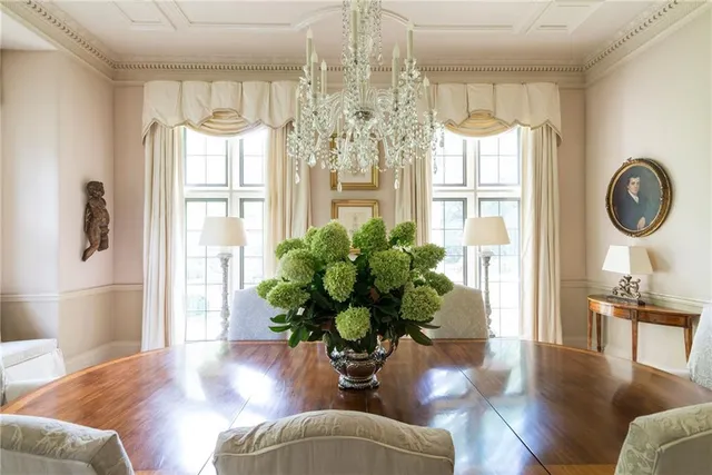 a view of living room with furniture and decor