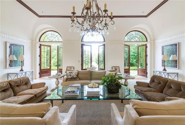 a view of a balcony and entertaining space