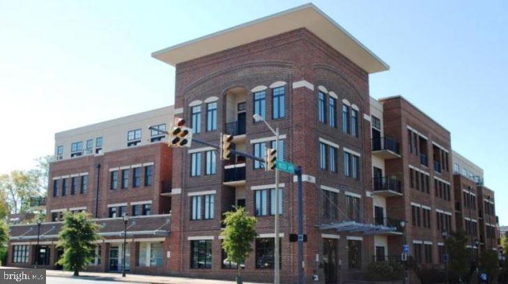 a front view of a building