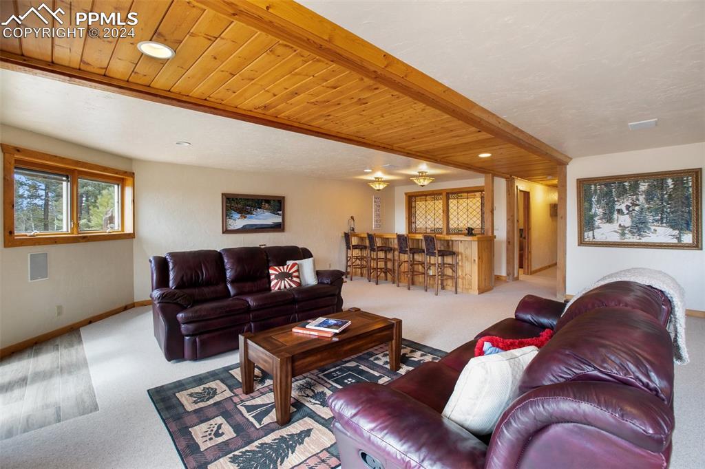 527 Cougar Point Divide, CO 80814 - Photo 36 of 50 a living room with furniture and a wooden floor