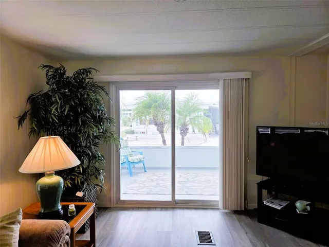 a bathroom with a sink vanity and mirror