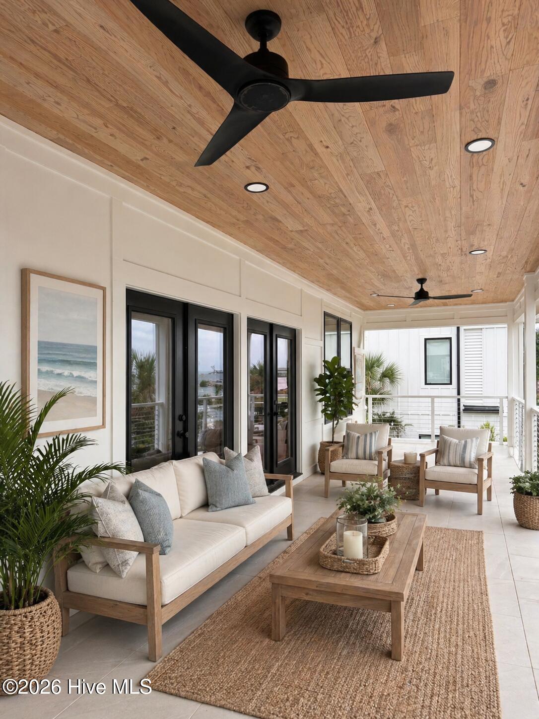 208 Radio Island Road Morehead City, NC 28516 - Photo 21 of 80 Virtually staged image -Balcony 2nd level