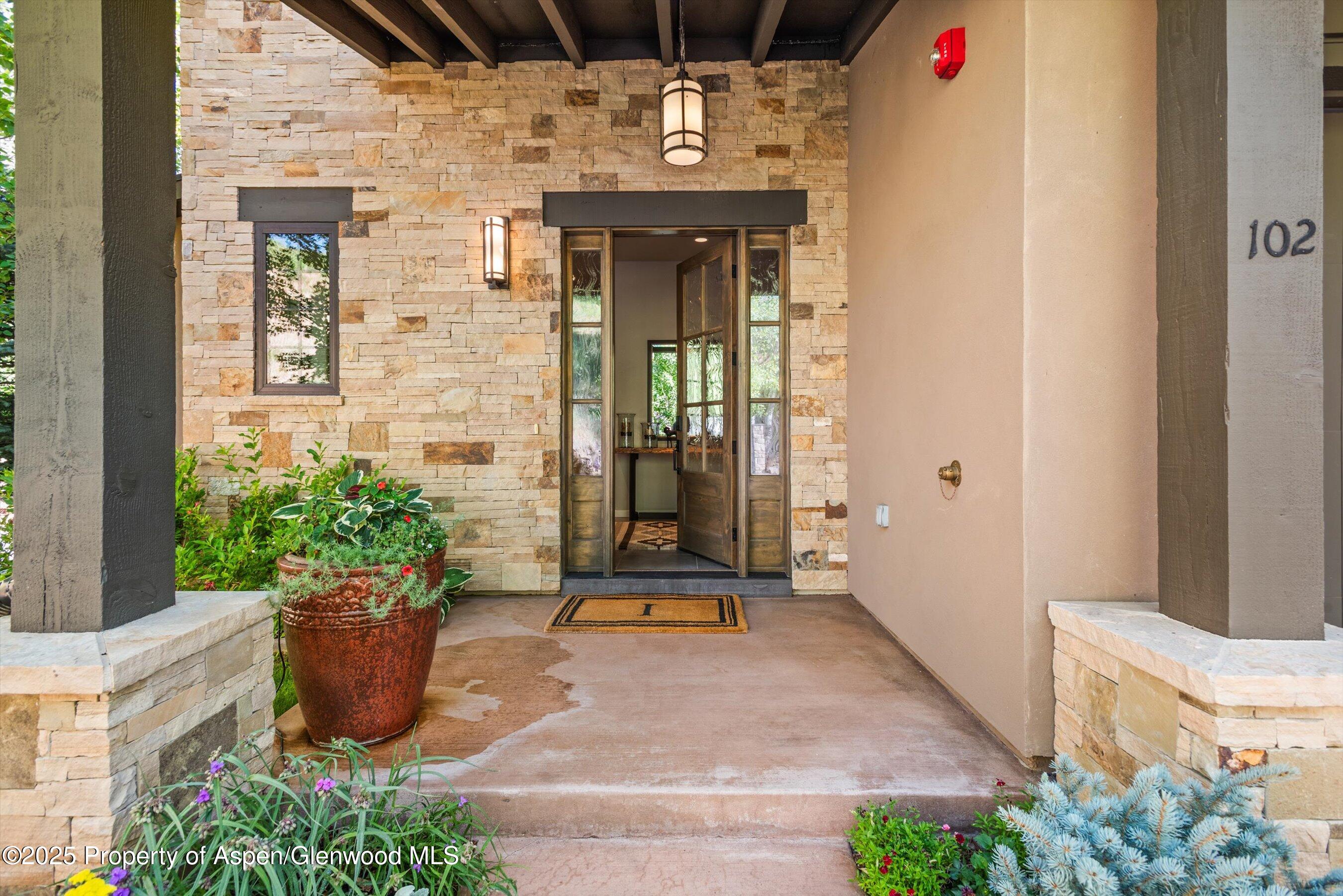 102 Wild Spring Lane Basalt, CO 81621 - Photo 4 of 51 a view of a entryway door of the house