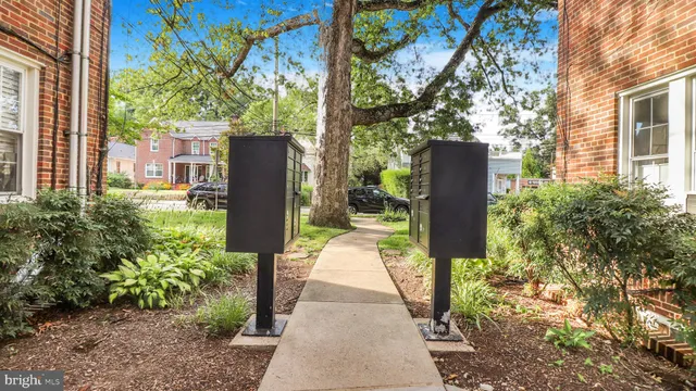 a view of a car park in front of a building