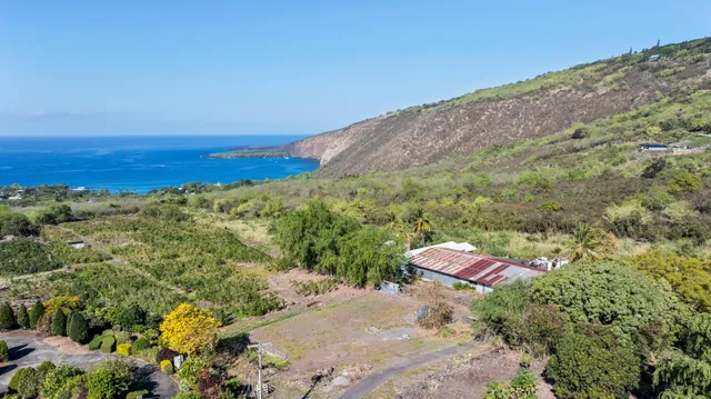 a view of an outdoor space and mountain view