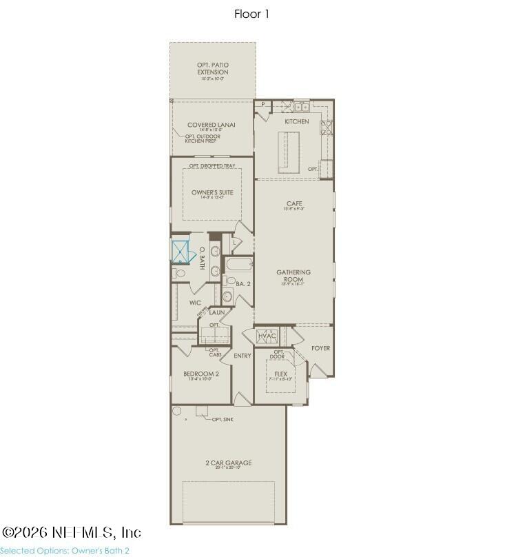 614 Ecliptic Loop Yulee, FL 32097 - Photo 41 of 41 Compass Floorplan