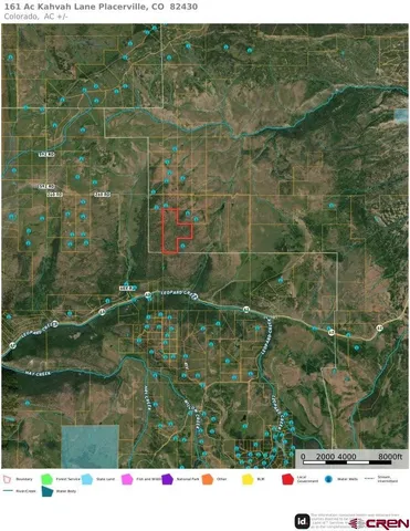 $1,830,000 | 161-ac Tbd Kahvah Lane, Placerville, CO 81430