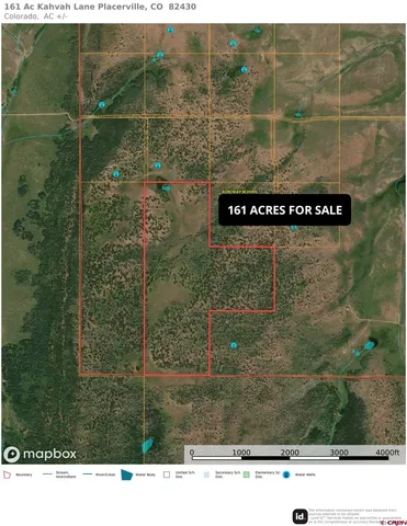 $1,830,000 | 161-ac Tbd Kahvah Lane, Placerville, CO 81430