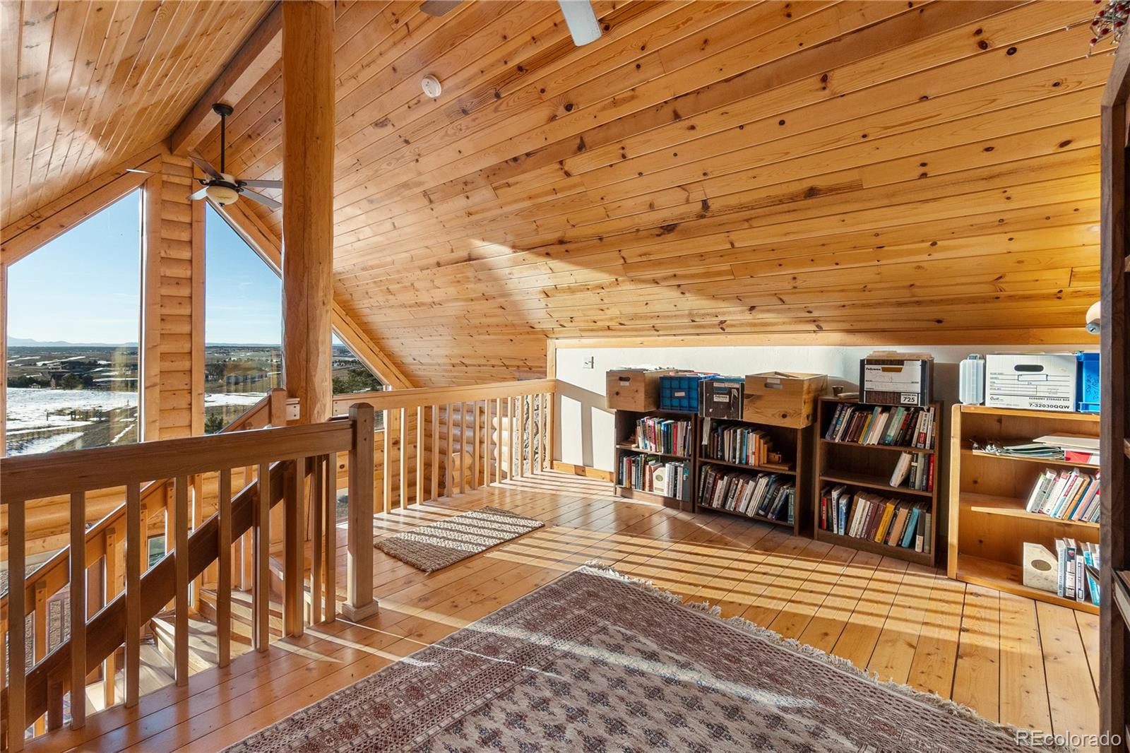 17245 Elbert Road Peyton, CO 80831 - Photo 25 of 45 a view of a balcony with furniture